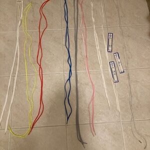 Several Colorful Shoelace Sets